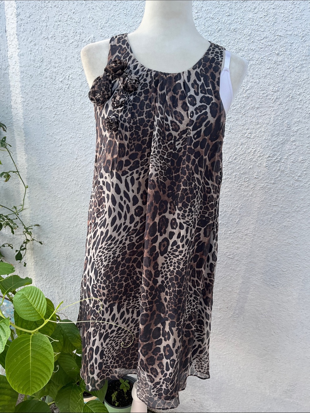 Zara Women’s/ Junior’s Leopard Print Sleeveless Dress - Black & Brown SZ: 5